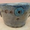 Espresso steampunk cup with cogs, Blue shot glass, Geeky handmade pottery, Sake cup - Image 3