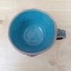 Espresso steampunk cup with cogs, Blue shot glass, Geeky handmade pottery, Sake cup - Image 6