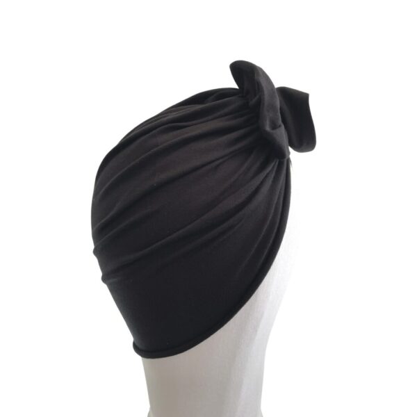 Black Hair Loss Cotton Turban Head Wrap