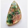 Resin wing pendant filled with dried flowers - Image 2