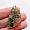 Resin wing pendant filled with dried flowers - Image 4
