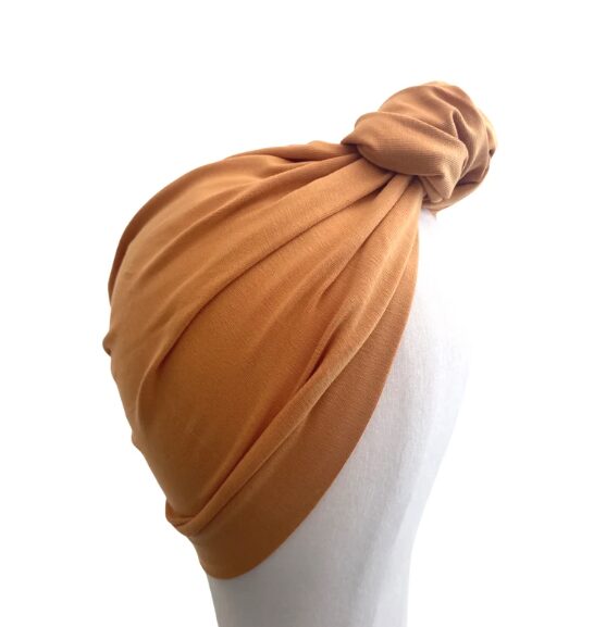 Mustard Yellow Pre-Tied Women's Hair Turban