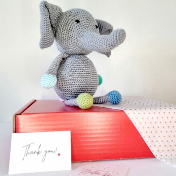 Soft toy elephant gift for kids