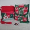Festive red and green patchwork crossbody bag - Image 6