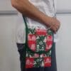 Festive red and green patchwork crossbody bag - Image 5