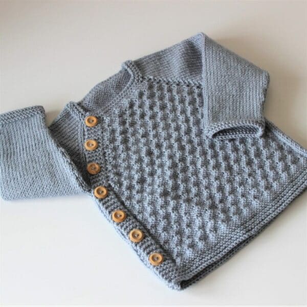 Boy's knitted jumper and shorts set to fit up to 9 months - Image 2