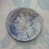 Blue butterfly and dragonfly ring holder, Trinket dish, Handmade stoneware tealight holder - Image 4