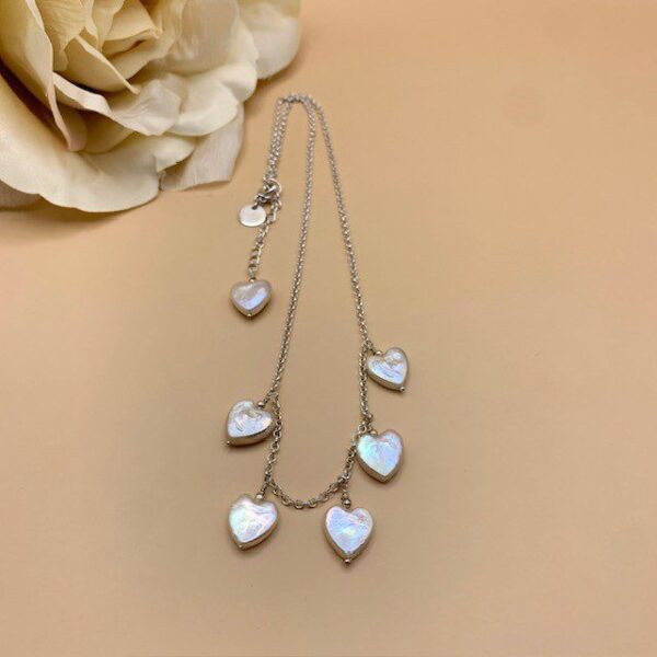Pearl Heart Silver necklace