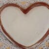 Heart ceramic dish, Ring dish, Tapas dish, Trinket bowls with lace pattern, handmade home decor, handbuilt stoneware tray - Image 3