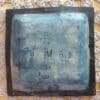 Square steampunk ceramic trinket dish, Plate with circuit board impression and cogs, Blue stoneware tray, Gift for him - Image 5