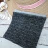 Dog Snood grey, small to medium feeding snood - Image 4