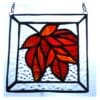 Maple Leaf Stained Glass Suncatcher Picture Autumn - Image 2