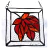 Maple Leaf Stained Glass Suncatcher Picture Autumn - Image 3