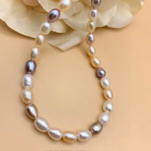 Pastel Pearl and Gold Necklace
