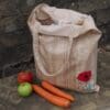 Ecofriendly tote bag featuring appliqued poppies - Image 3