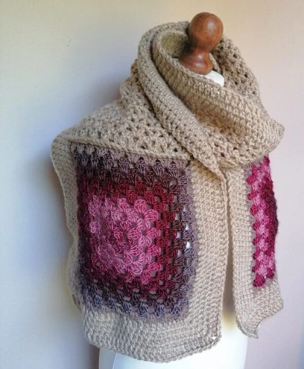 large-granny-square-scarf