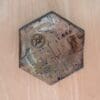 Blue Steampunk ring dish - Hexagonal ceramic tray with MacBook circuit board pattern - small stoneware tray - Image 6