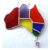 Australia Stained Glass Suncatcher Rainbow Map - Image 2