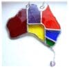 Australia Stained Glass Suncatcher Rainbow Map - Image 4