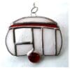 Caravan Suncatcher Stained Glass Camping Red or Blue - Image 7