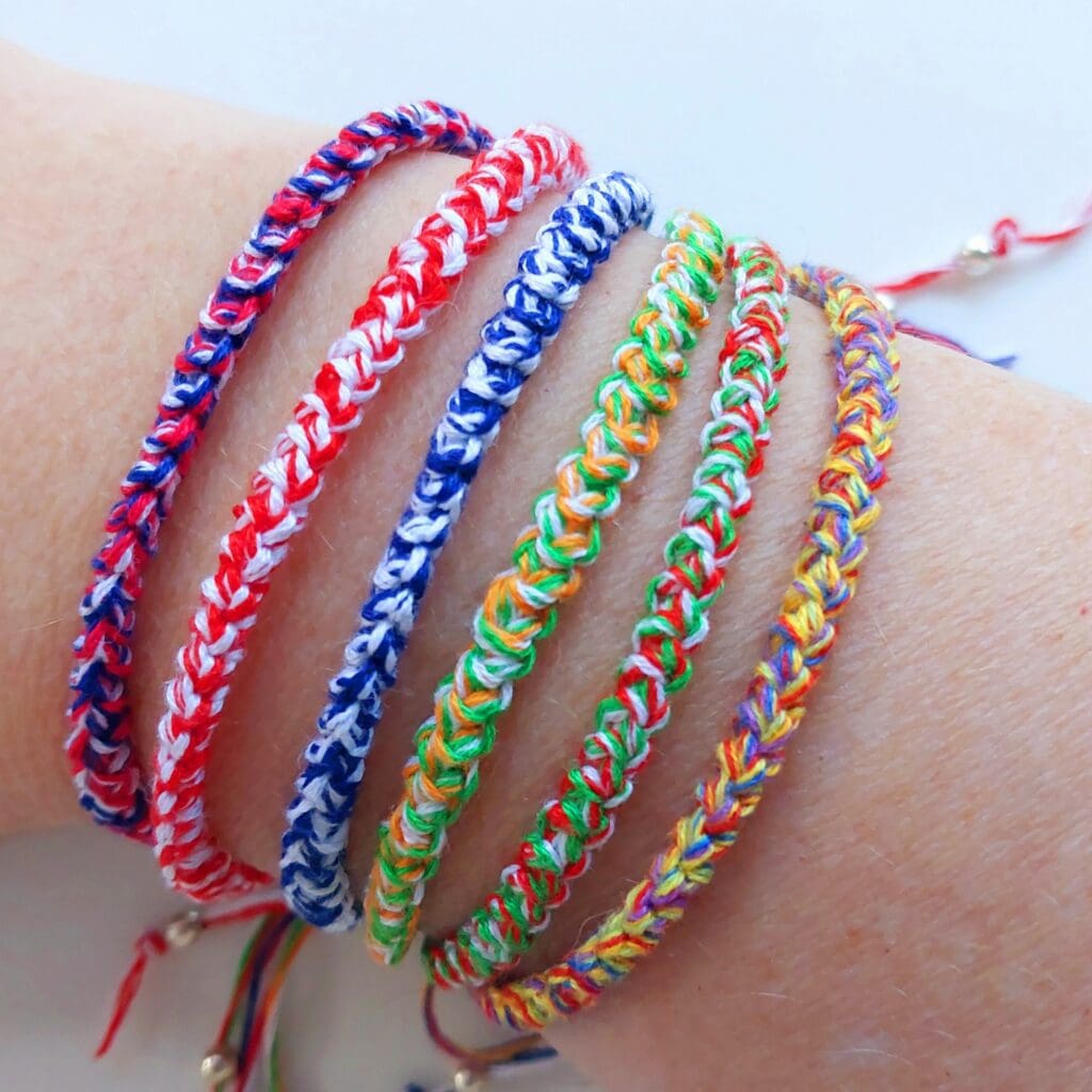 Colourful Cord Friendship Bracelets - 100% Cotton | Buy Indie