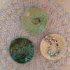 Ring dish with swirls, Ceramic ring holder, Trinket bowl, Handmade stoneware tealight holder, Ceramic small dish Trinket dish