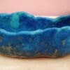 Blue green ceramic dish, Deep lagoon bowl, Hand built stoneware vessel for tapas - Image 3
