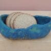 Blue green ceramic dish, Deep lagoon bowl, Hand built stoneware vessel for tapas - Image 2