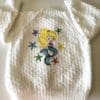 Baby cardigan to fit 6-12mths with mermaid embroidery