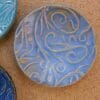 Ring dish with swirls, Ceramic ring holder, Trinket bowl, Handmade stoneware tealight holder, Ceramic small dish Trinket dish - Image 8