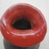 Red and bronze ceramic bud vase, Handmade stoneware vase, Pinch pot, Home decor, Geekery, Stoneware pot - Image 6