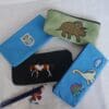 Blue pencil case featuring appliqued owls - Image 7