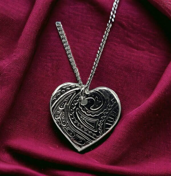 Valentines Silver Heart - Image 2