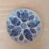 Blue and white paisley ceramic dish - Ring dish with Indian patterns - Trinket bowl - Handbuilt stoneware dessert bowl - Image 5