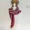 Crochet Shawl - Pink & Grey - Image 5
