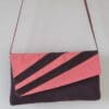 Peach and plum clutch bag - Image 3