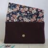 Peach and plum clutch bag - Image 6