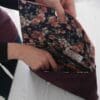 Peach and plum clutch bag - Image 8