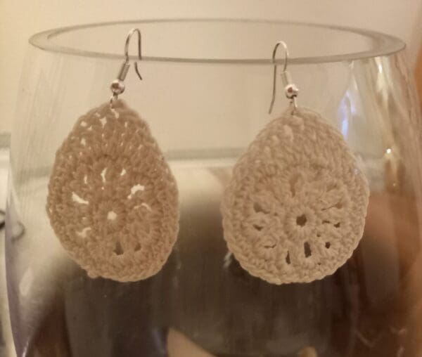 Unique crochet earrings