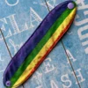 Pride Rainbow heart cuff bracelet festival jewellery - Image 6