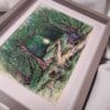 Original Hand Painted Watercolour illustration fine art print painting of Clapham Woods the Sussex South Downs for charity - Image 4