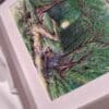 Original Hand Painted Watercolour illustration fine art print painting of Clapham Woods the Sussex South Downs for charity - Image 3