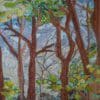 Archival quality print of textile art picture, bluebell time - Image 5