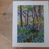 Archival quality print of textile art picture, bluebell time - Image 3