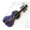 Violin Stained Glass Suncatcher Musical Instrument Music Purple - Image 4