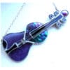 Violin Stained Glass Suncatcher Musical Instrument Music Purple - Image 2