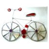 Bicycle Stained Glass Suncatcher Red Bike Cyclist - Image 2