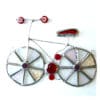 Bicycle Stained Glass Suncatcher Red Bike Cyclist - Image 4