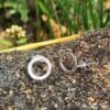 Hammered-Silver-Donut-Stud-Earrings