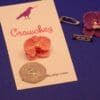 Crochet Miniature Orchid Brooch - Image 4